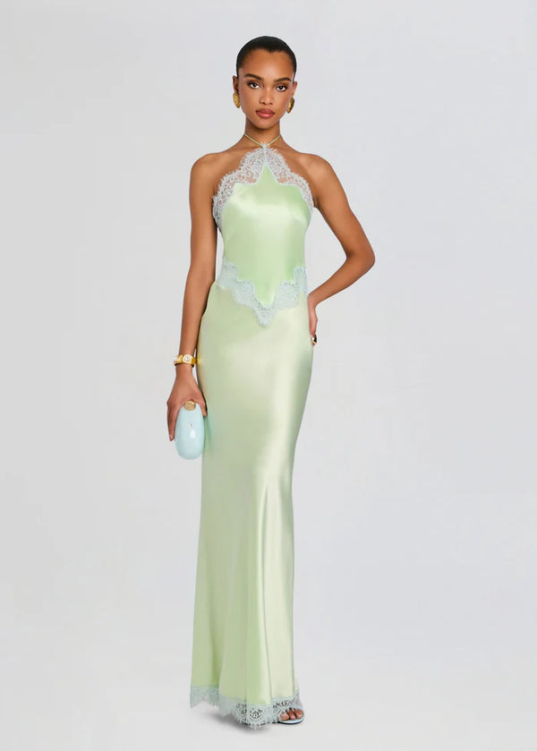 Retrofete Everly Dress in Mint - Size M