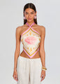 Retrofete - Jamie Top - Ochre Shell Foulard