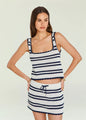 SER.O.YA - Valeria Top - Navy/Eggshell