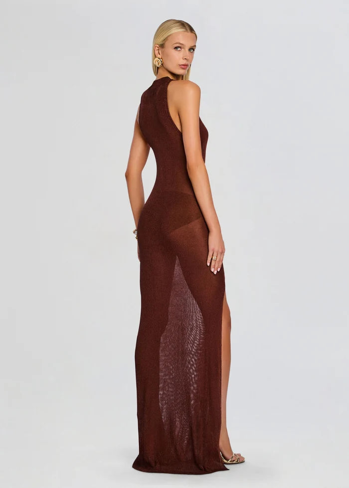 metallic knit maxi dress SER.O.YA - Henne The fabric has some Blue Moon Puff-Sleeve Babydoll Size:4X (36-38) inclusãoEUsale
