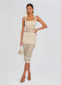 Retrofete - Jaycee Crochet Dress - Metallic Bone