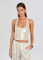 Retrofete - Avriel Embellished Top - Cream