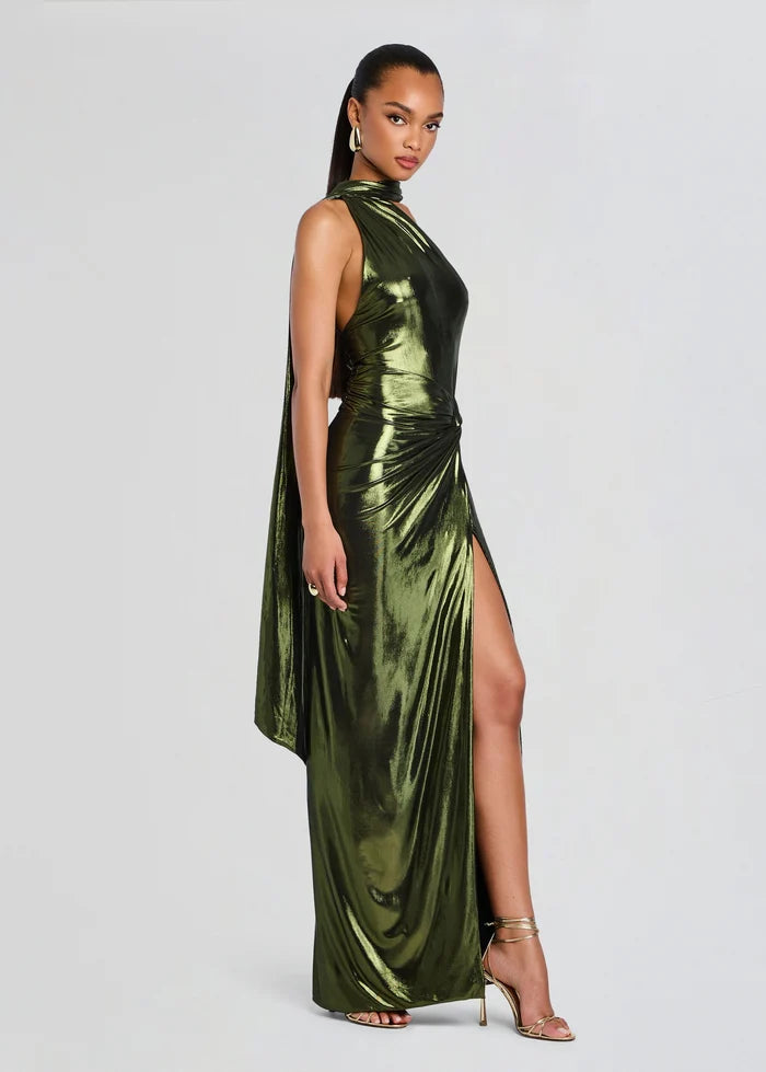 retrofete green dress - Alder Removable straps
