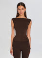 SER.O.YA - Petra Knit Top - Bosun Brown