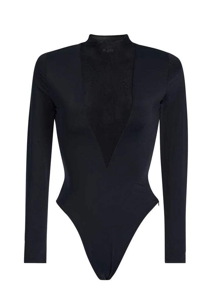 SER.O.YA - Jackie Mesh Bodysuit - Black