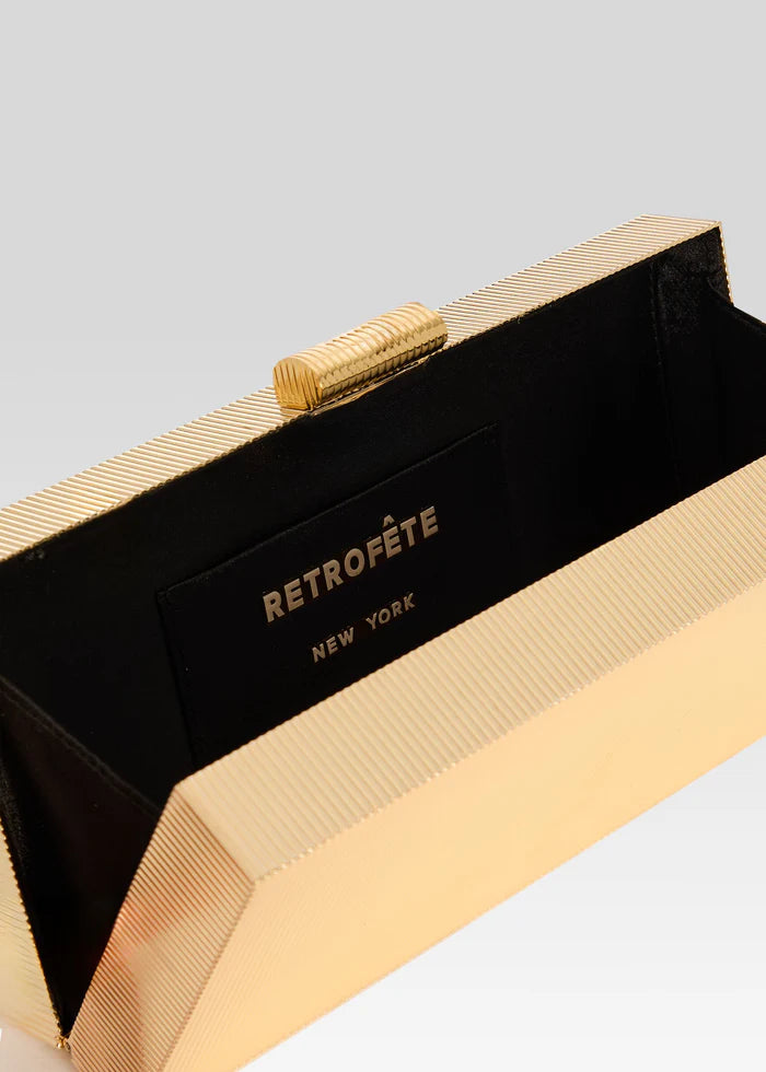 Retrofete - Milo Clutch - Gold Metal