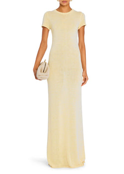 SER.O.YA - Airess Knit Maxi Dress - Pastel Yellow