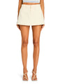SER.O.YA - Kapa A-Line Skirt - Eggshell