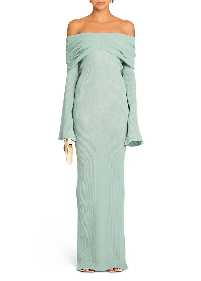 SER.O.YA - Xenia Knit Maxi Dress - Frosted Sea