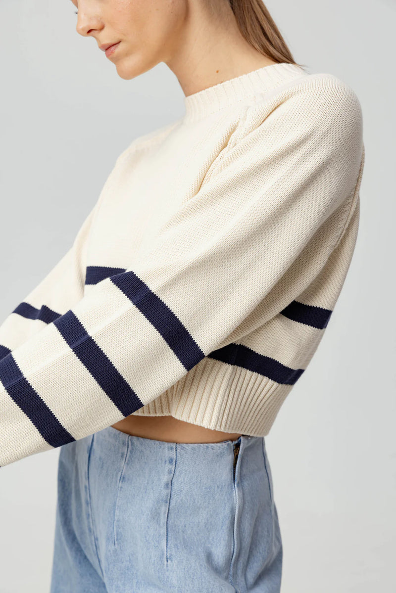 Sundays - Enid Sweater - Navy Cream