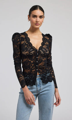 Generation Love - Brandi Lace Top - Black