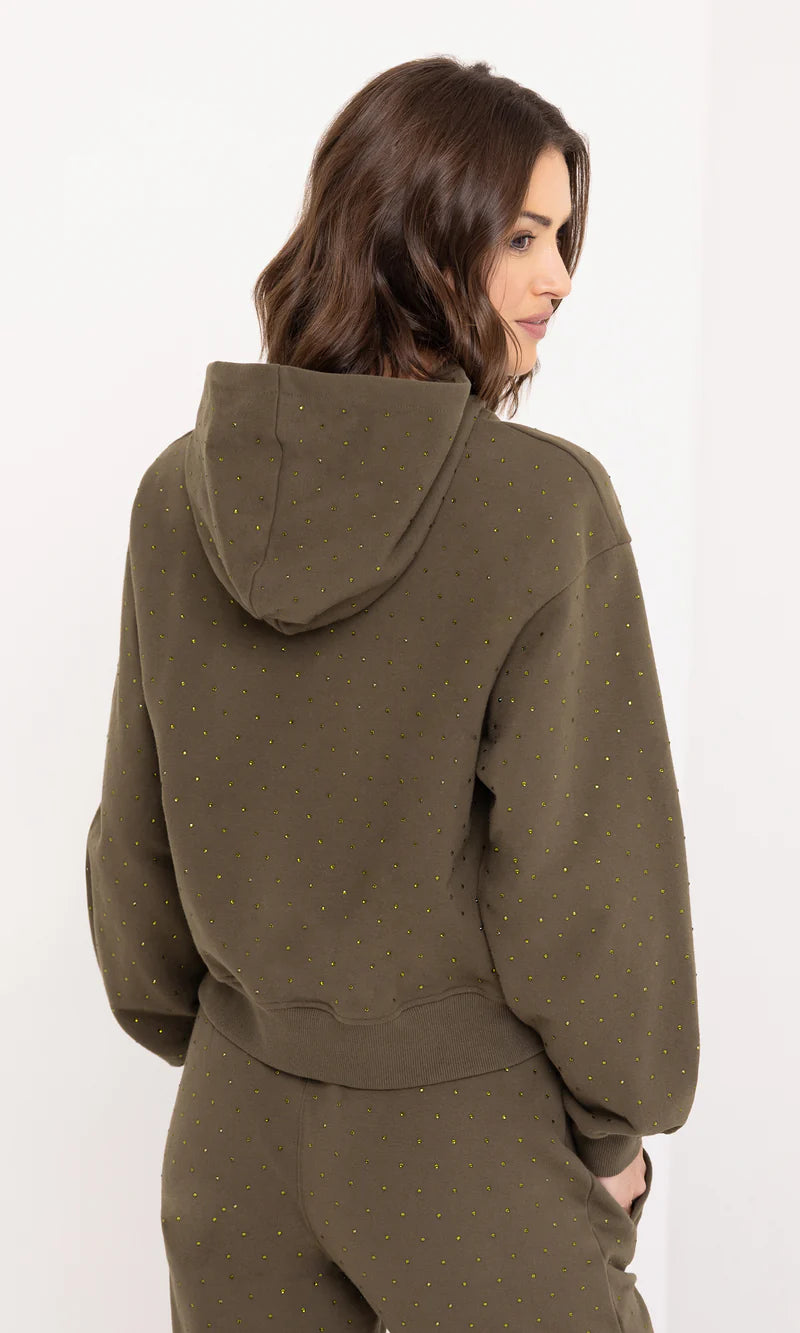 Generation Love - Renae Crystal Hoodie - Olive