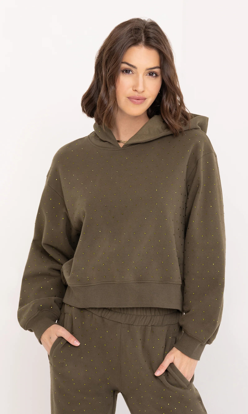 Generation Love - Renae Crystal Hoodie - Olive