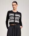 Cinq á Sept - Lace Isolde Cardigan - Black/white