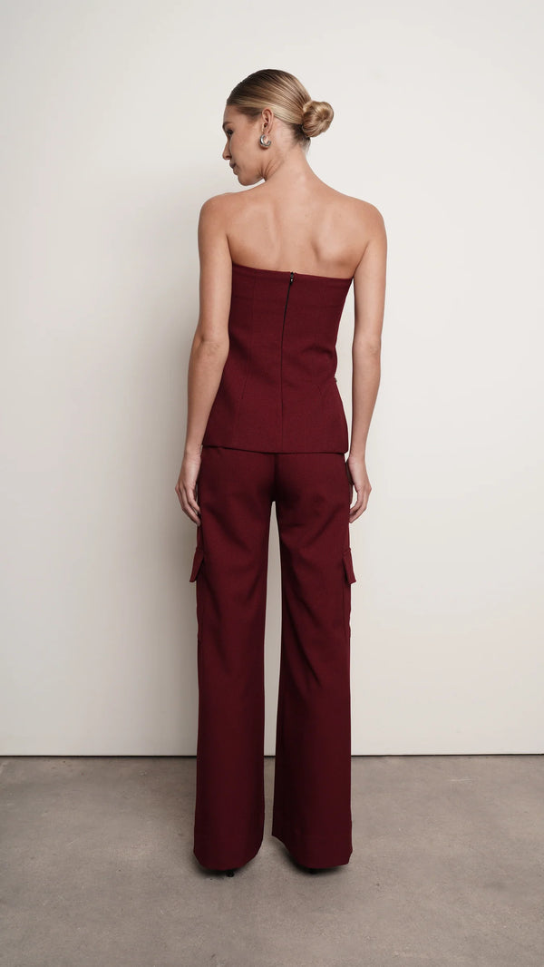 Parentezi - Ayle Bustier - Burgundy