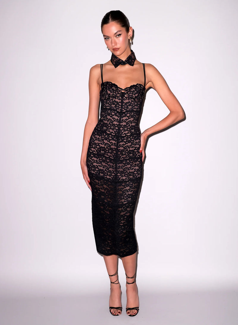 Fleur Du Mal - Charlotte Lace Dress - Black