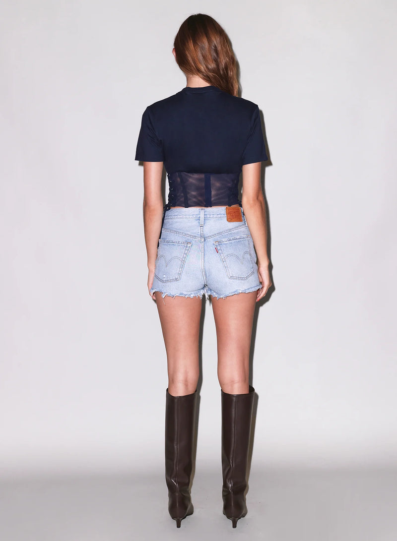 Fleur Du Mal - Sabrina Corset T-Shirt - Eclipse