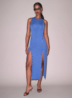 Fleur Du Mal - Undo Me Racer Dress - Dusk Blue