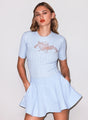 Fleur Du Mal - Flared Skort - Raindrop