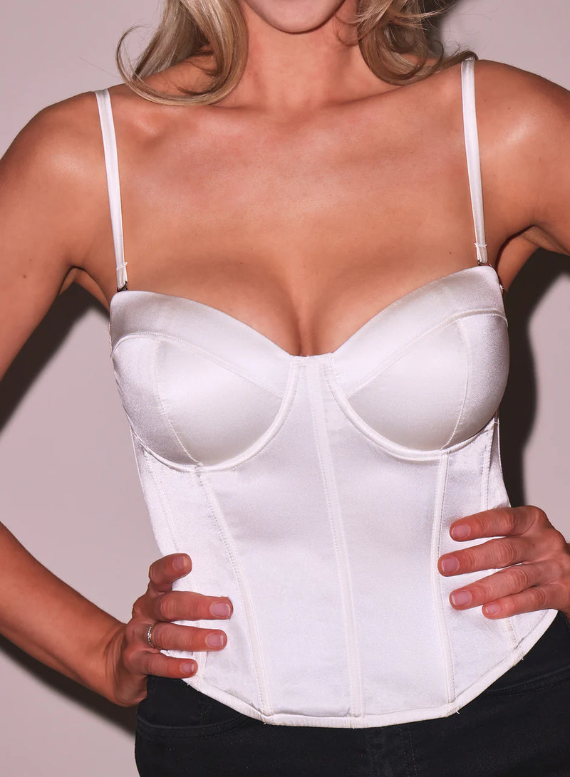 Fleur Du Mal - Hamptons Bustier - Ivory