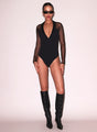 Fleur Du Mal - Tuxedo Bodysuit - Black