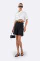 Parentezi - Valeria Cargo Crop - White
