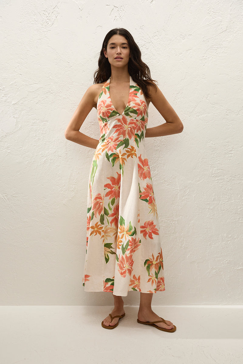 Faithfull The Brand - Marais Midi Dress - Jardines Floral Faithfull The Brand - Marais Midi Dress - Jardines Floral