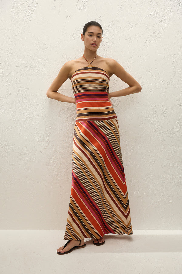 faithfull the brand maxi dress Faithfull THE Brand Clara Maxi Dress - Murano Amber