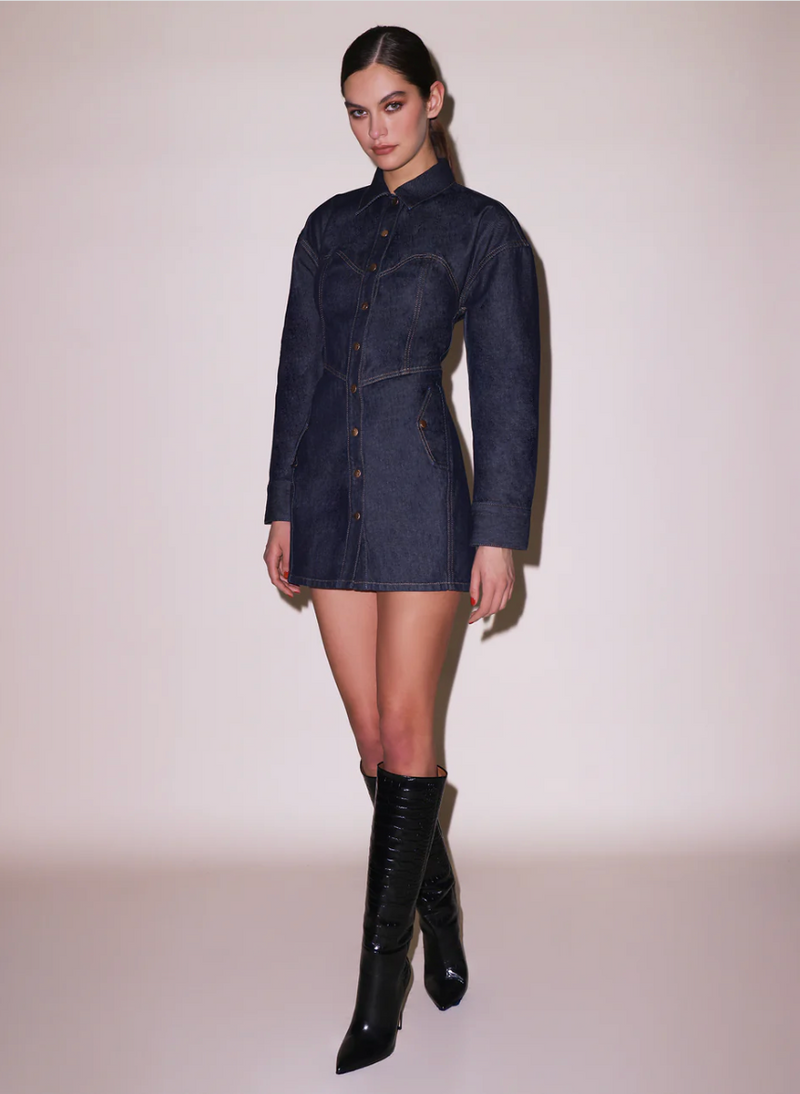 Fleur Du Mal - Denim Shirt Dress - Indigo Denim