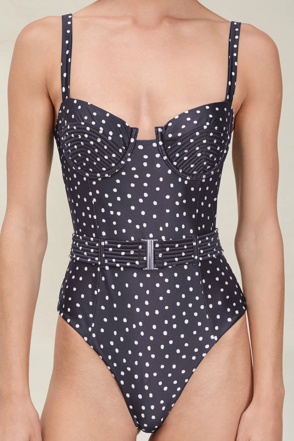 Devon Windsor - Freya Full-Piece - Black Dot