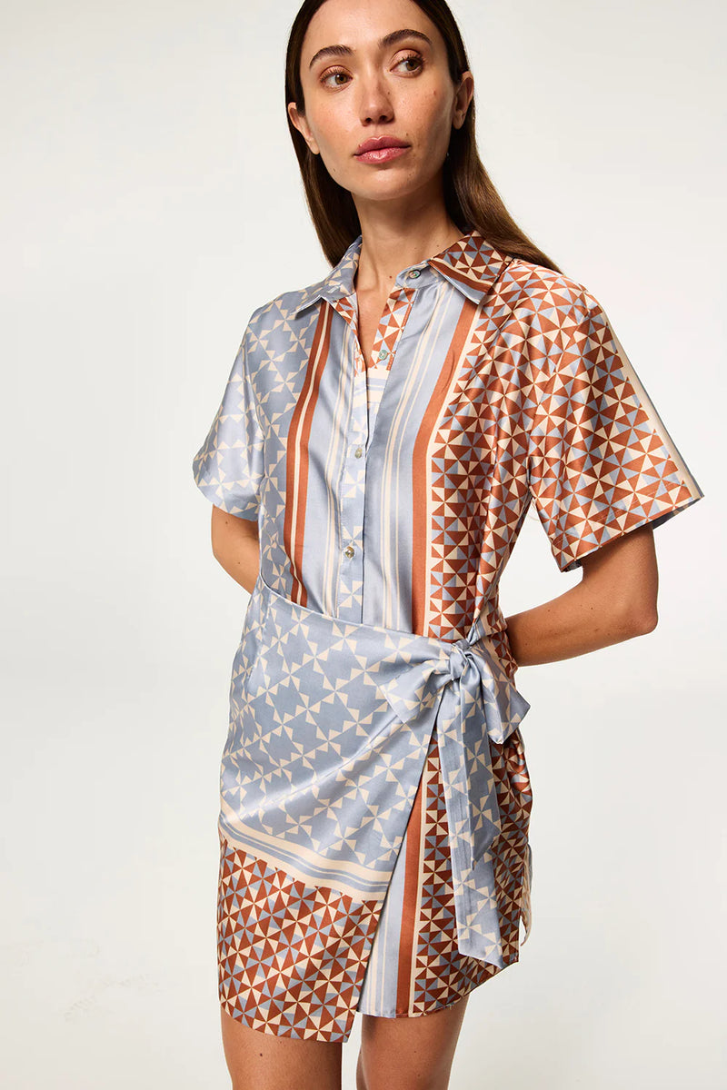 Misa - Kezia Dress - Checkered Tile