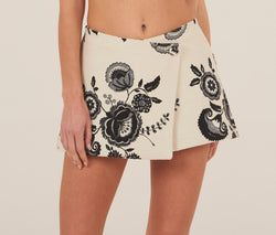 Charo Ruiz - Short Skirt Jhuly - White Jac