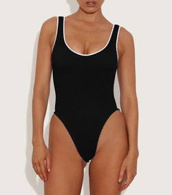 Hunza G - Faye Swim - Black/White