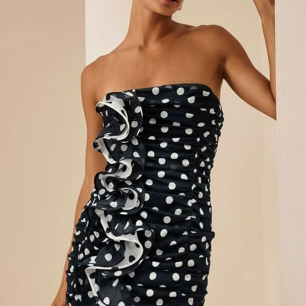 Charo Ruiz - Short Dress Rocio - Black Dots