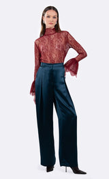 Letty Lace Top - Ruby