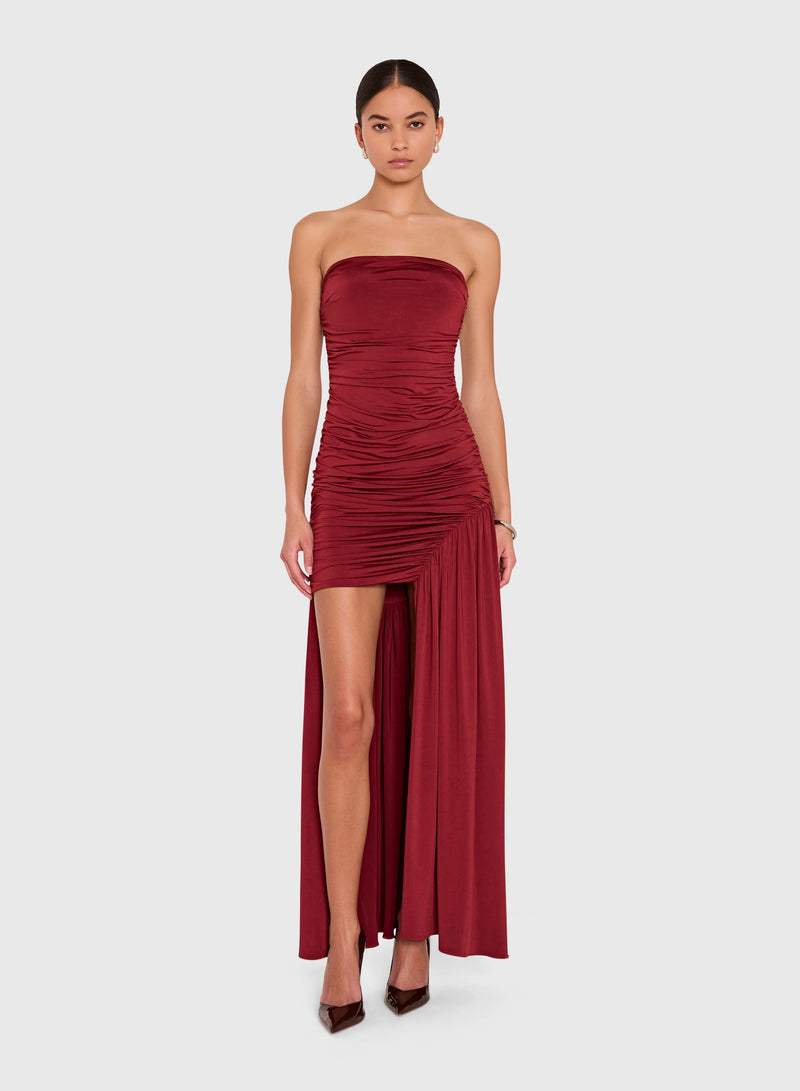 Amanda Uprichard Katya Dress in Red
