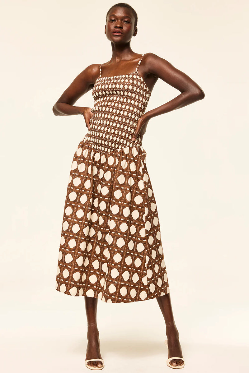 Misa - Roxie Dress - Choco Rattan Pop Mix
