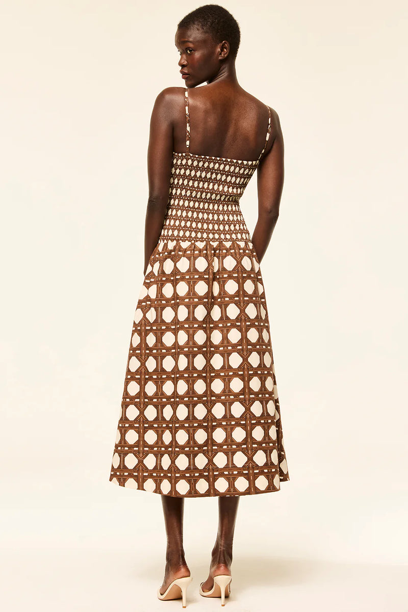 Misa - Roxie Dress - Choco Rattan Pop Mix