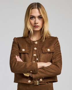 Generation love - Karson Vegan Suede Jacket - Caramel