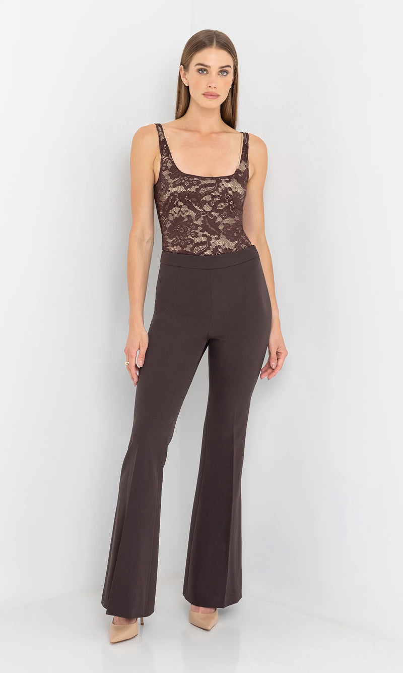 Generation Love - Gigi Lace Bodysuit - Brown/Beige