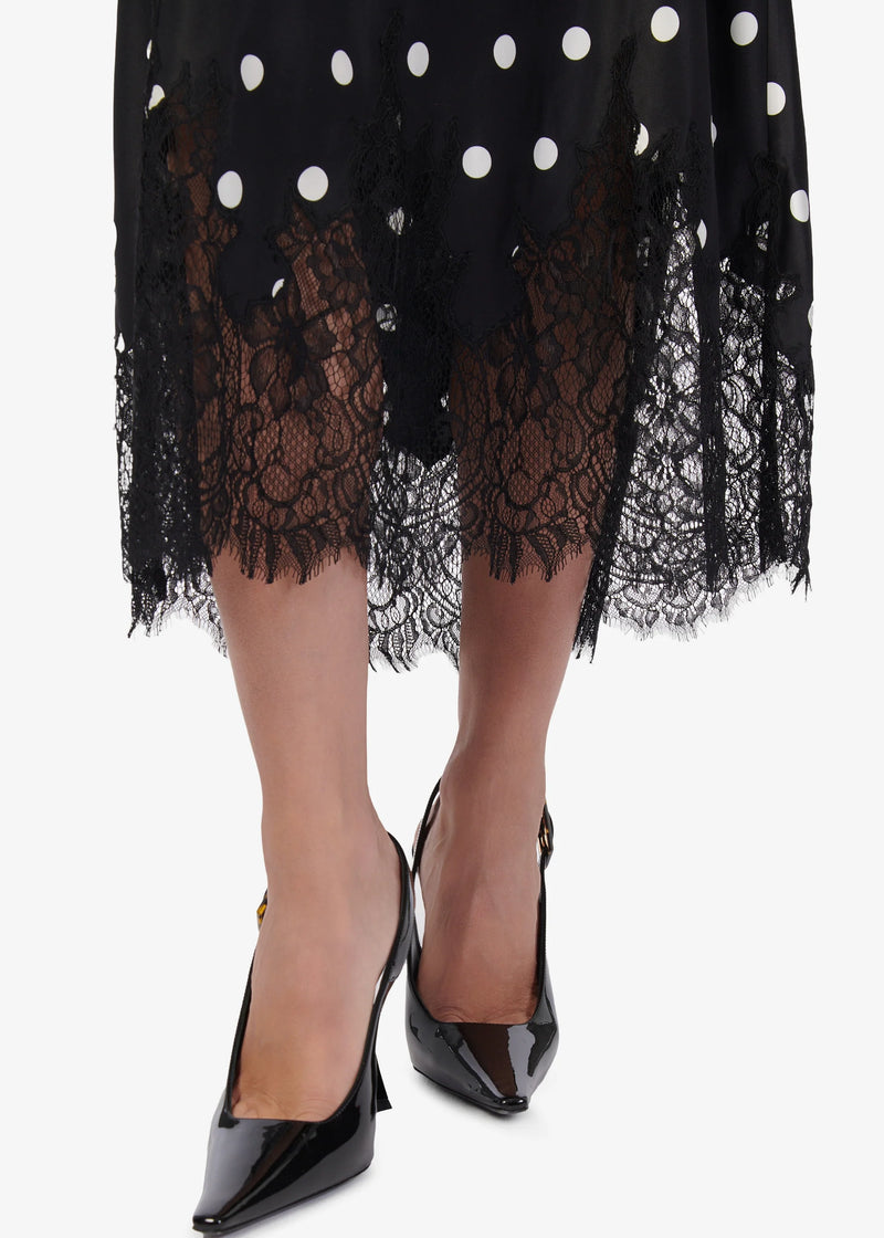 Cami NYC - Vivienne Skirt - Black Polka-Dot