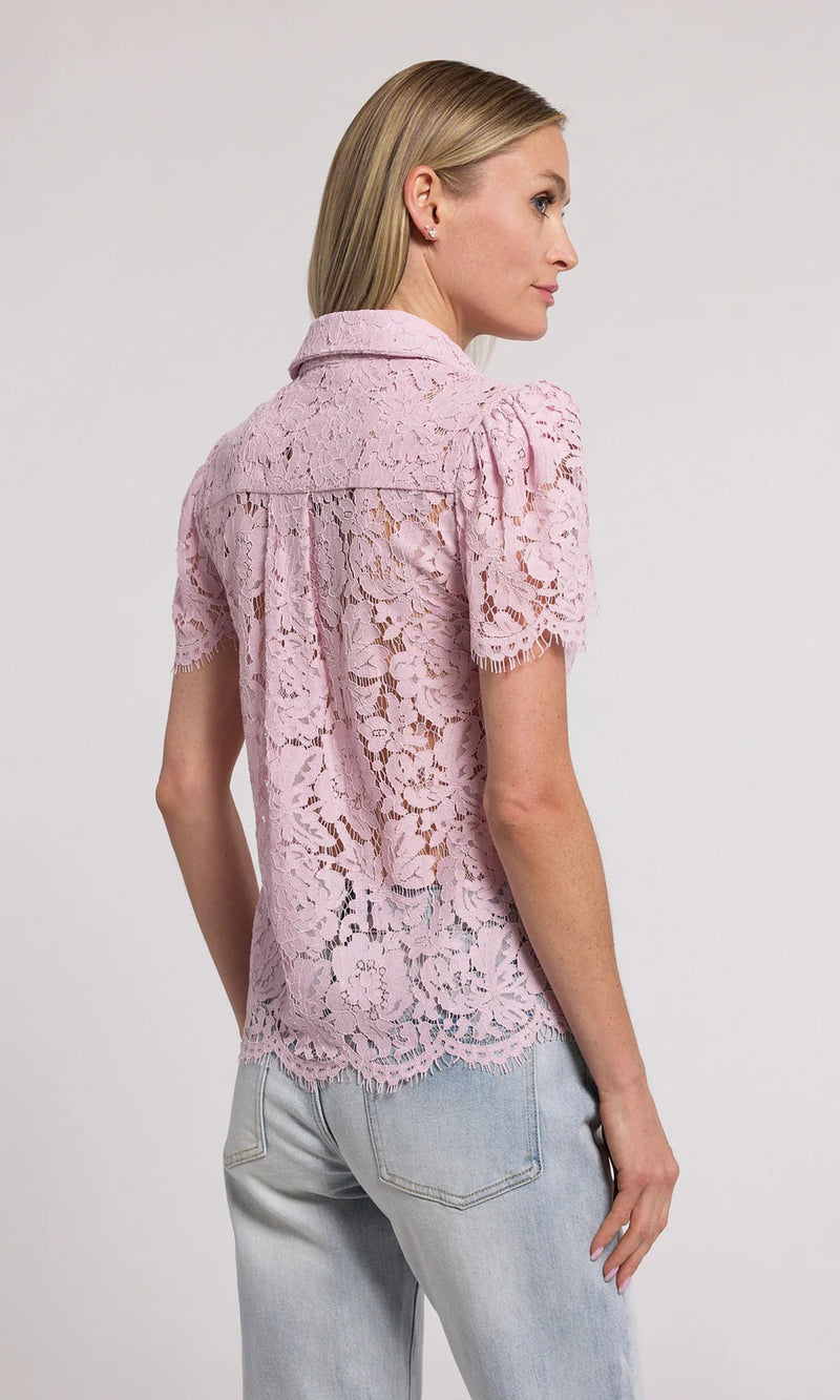 Generation love - Murphy Lace Shirt - Powder Pink