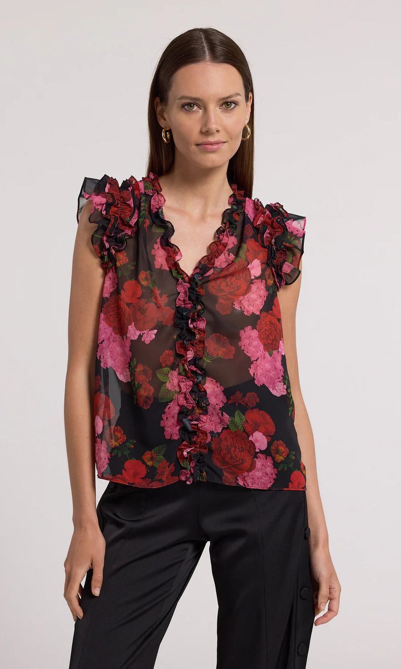 Generation love - Sia Floral Blouse - Floral Fantasy Red