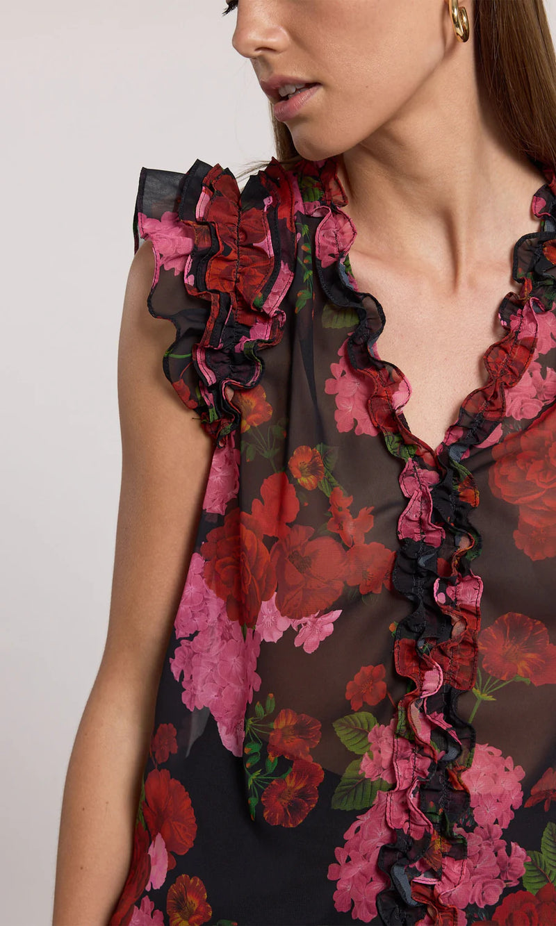 Generation love - Sia Floral Blouse - Floral Fantasy Red