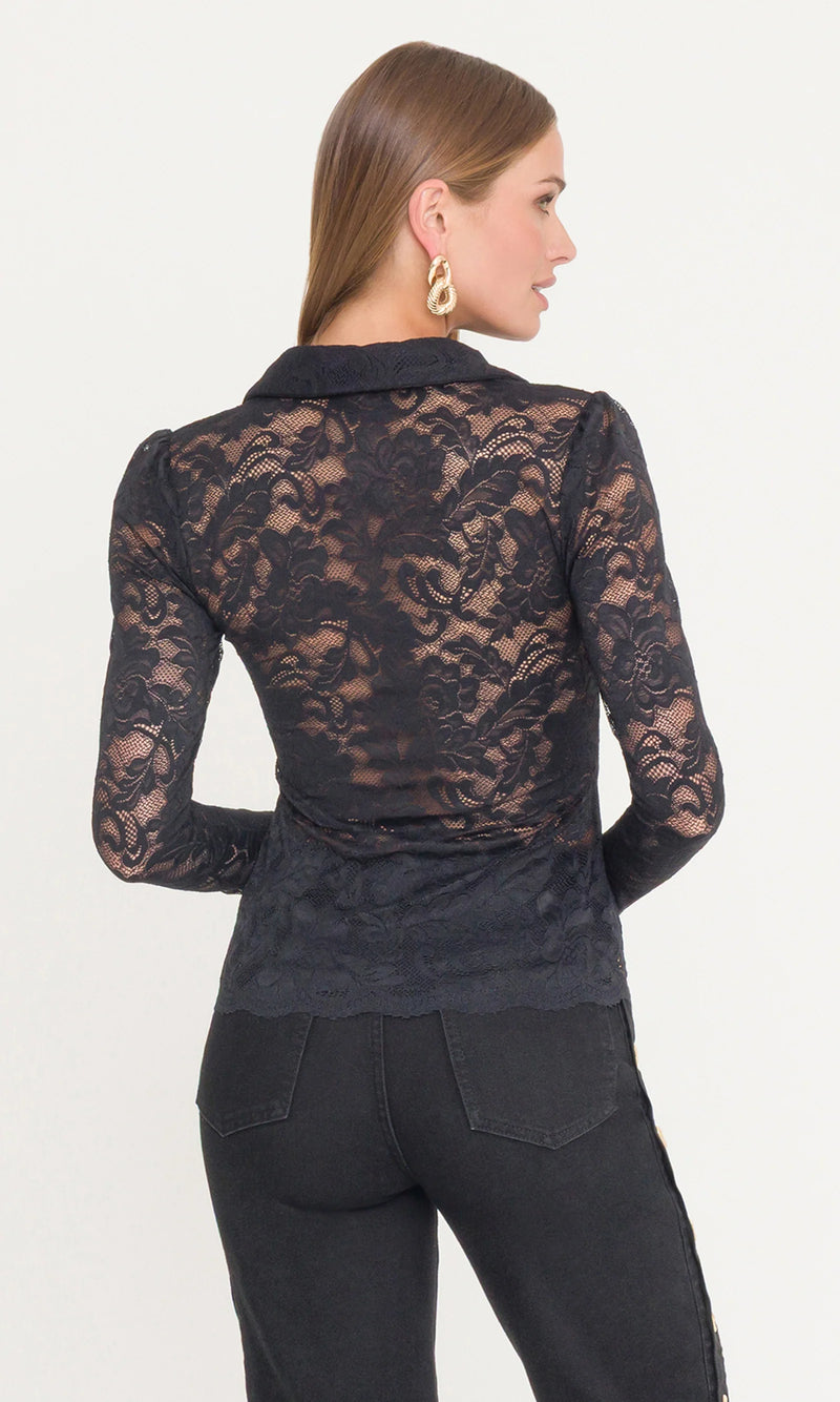 Generation Love - Dominique Lace Top - Black