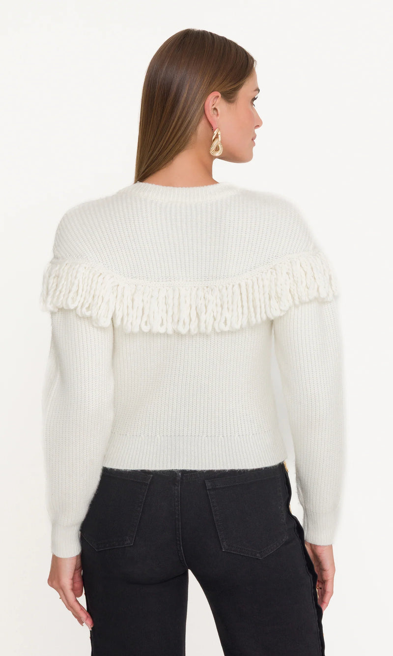 Generation Love - Shifra Fringe Cardigan - Cream