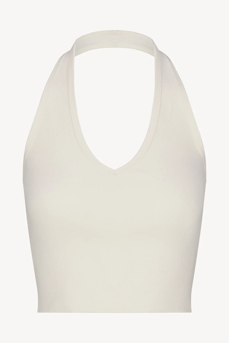 Eterne - Cropped Halter Top - Cream