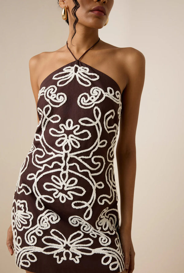 Hemant and Nandita - Short Dress - Brown