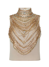 YUN DRAPED CRYSTAL TANK