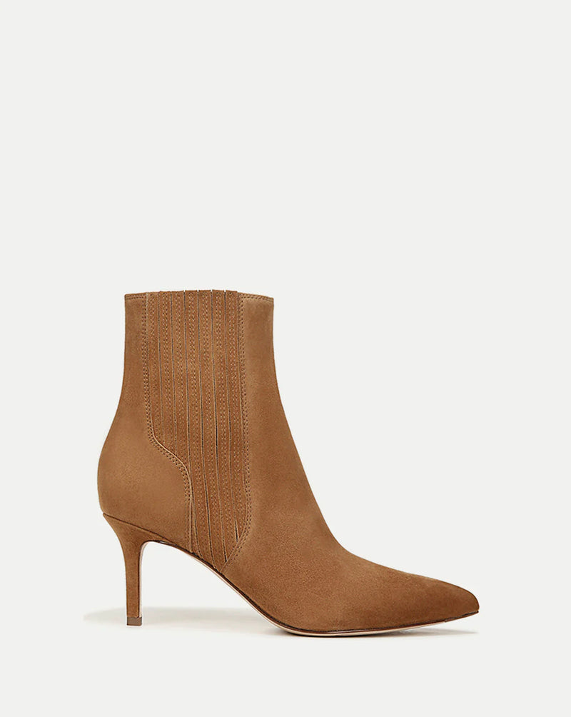 Veronica Beard - Lisa Suede Mid-Heel Bootie - Hazelwood